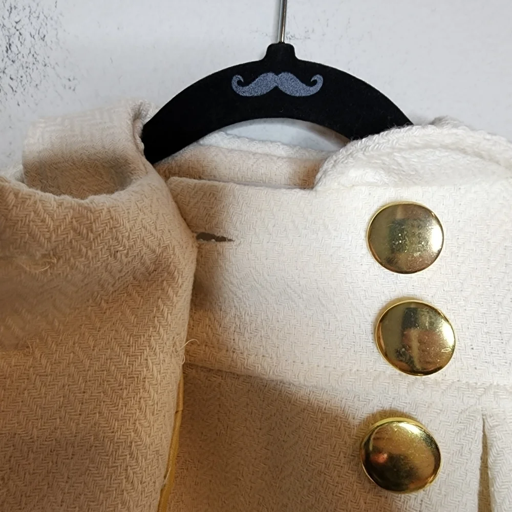 Polly Flinders‎ wool-blend cream coat. Size 12 Months.